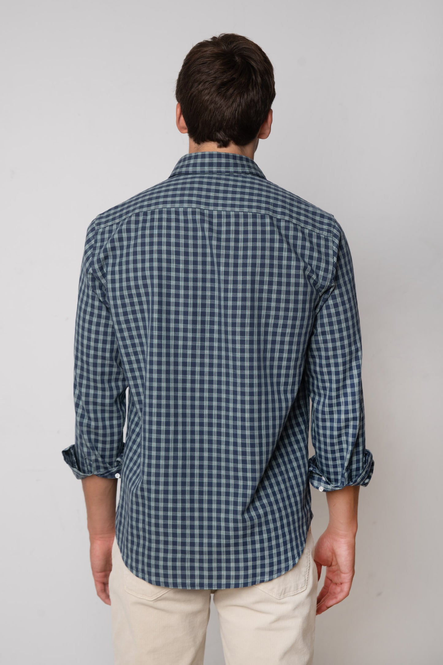 CAMISA DE CUADROS AZUL OSCURO