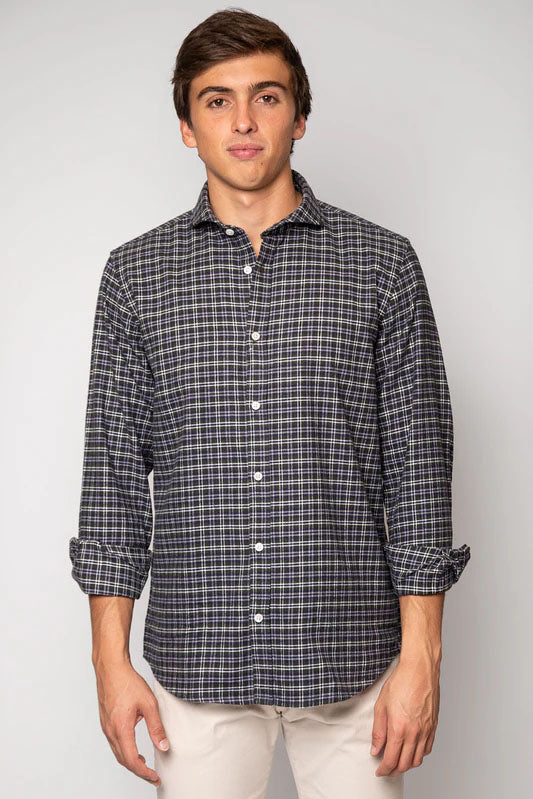 CAMISA ESCOCESA VERDE OLIVA