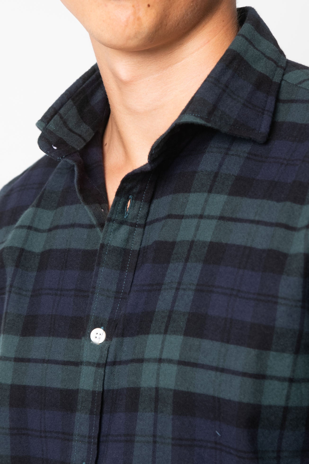 CAMISA ESCOCESA AZUL Y VERDE