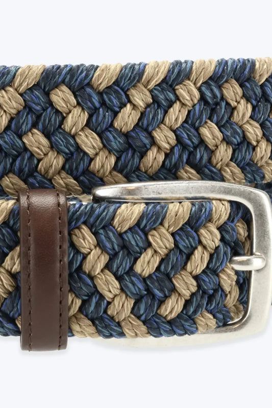 CINTURÓN TRENZADO BICOLOR