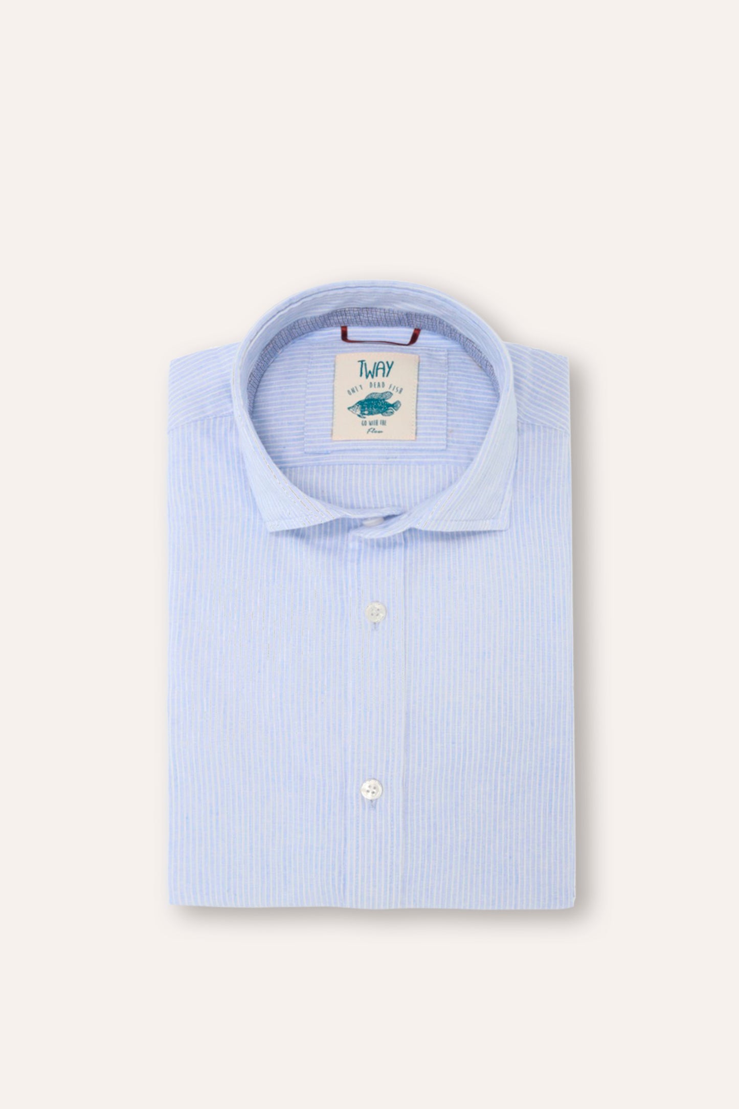 Camisa Rayas Azul Tway