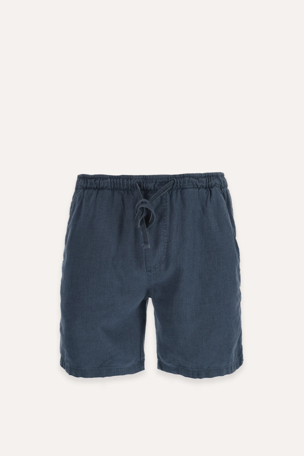 BERMUDAS DE LINO AZUL