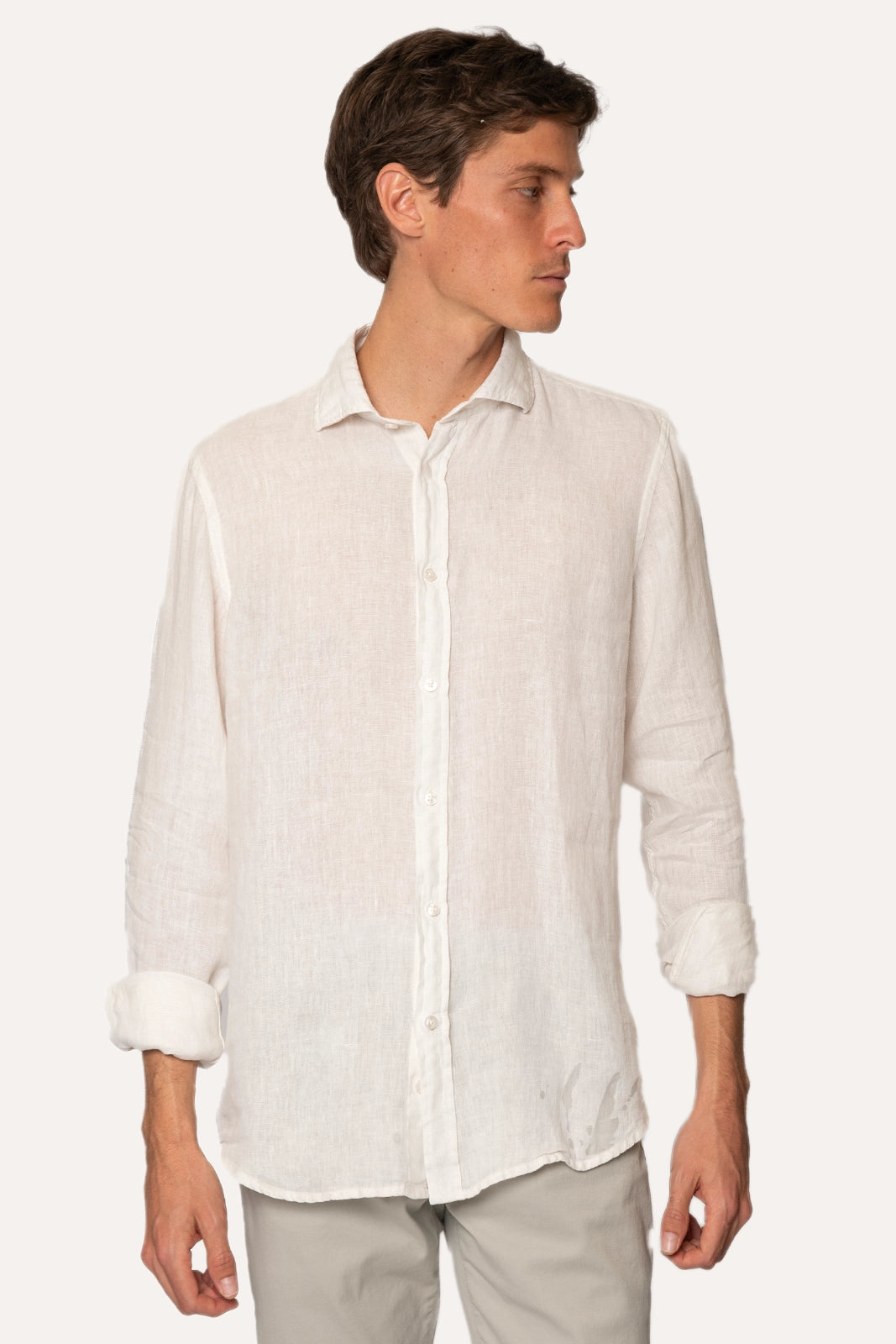 CAMISA DE LINO BLANCO
