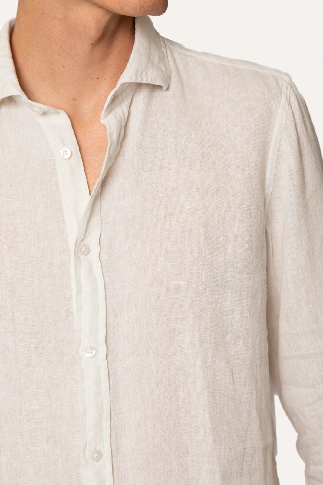 CAMISA DE LINO BLANCO
