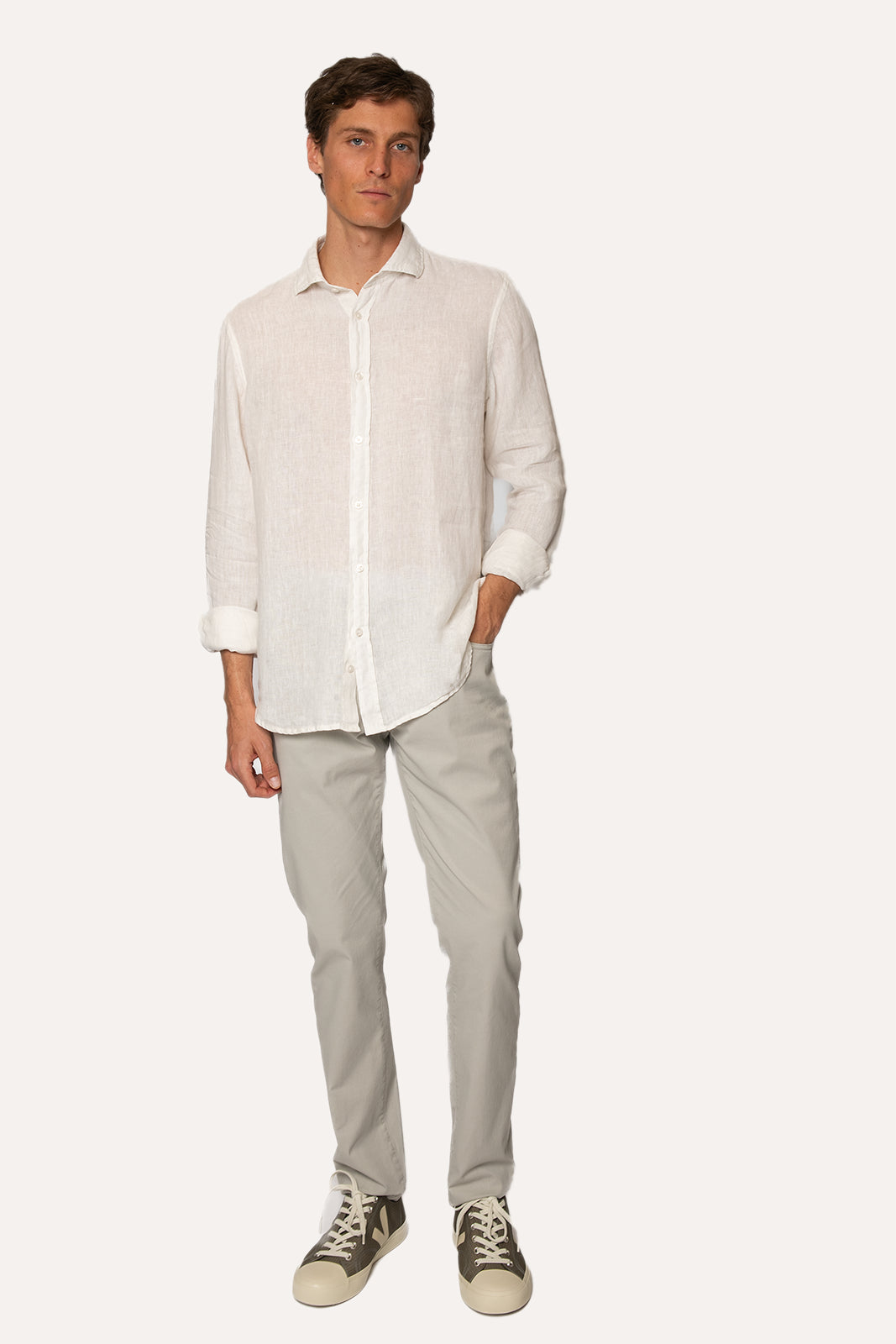 CAMISA DE LINO BLANCO