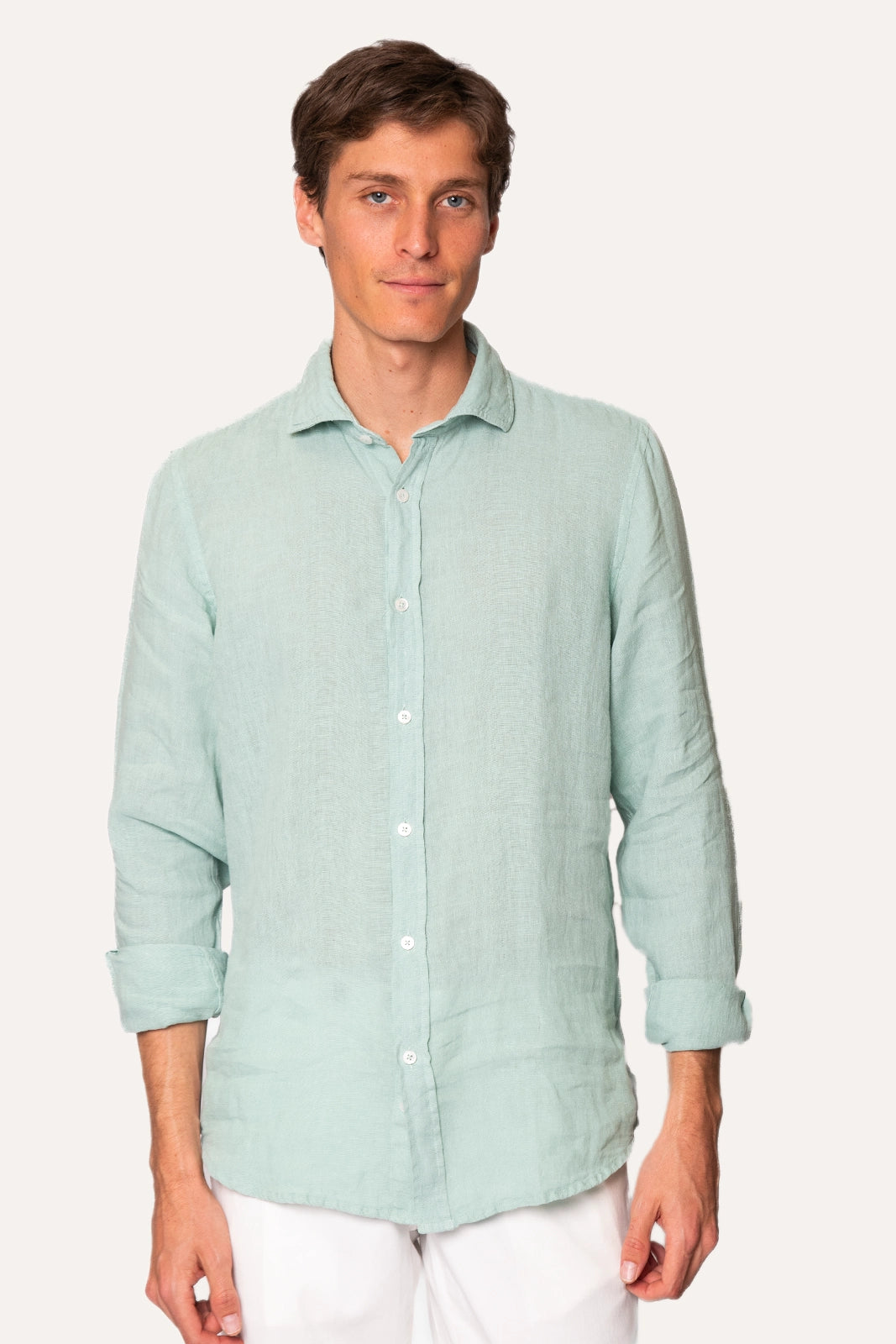 CAMISA DE LINO VERDE
