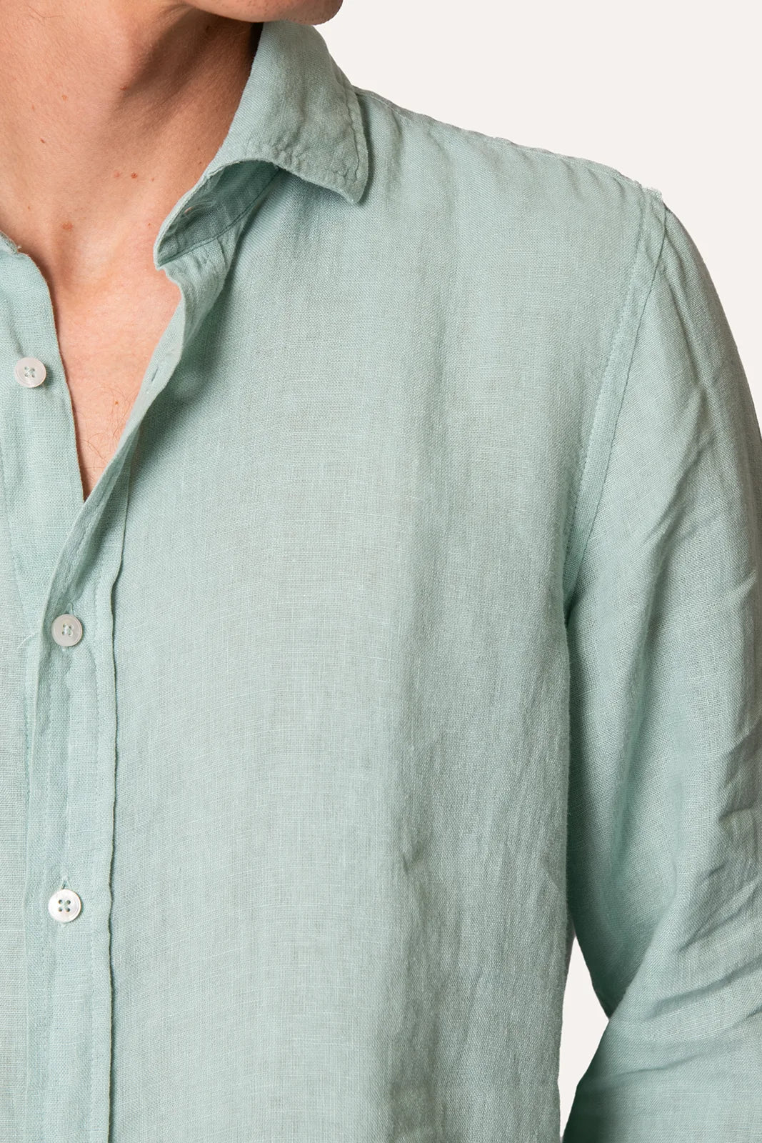 CAMISA DE LINO VERDE