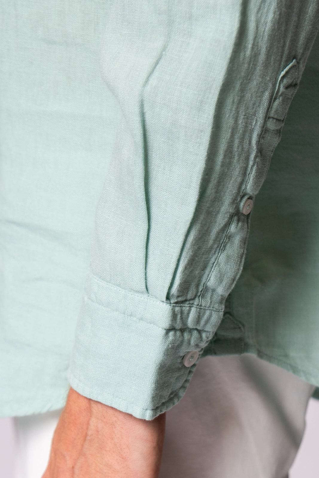 CAMISA DE LINO VERDE