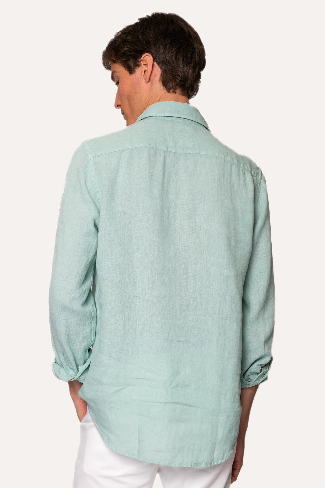 CAMISA DE LINO VERDE