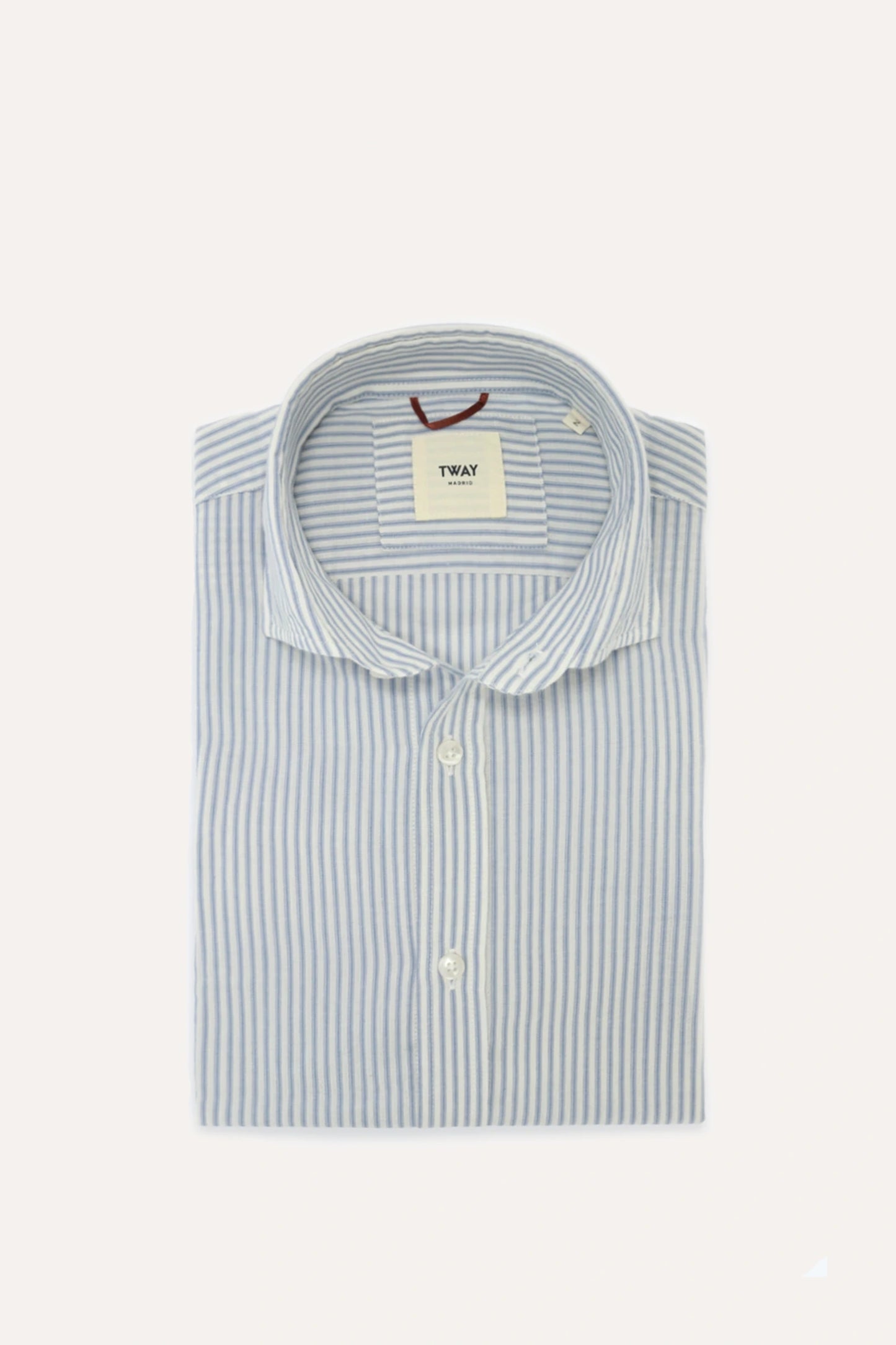CAMISA DE RAYAS AZULES Y BLANCAS