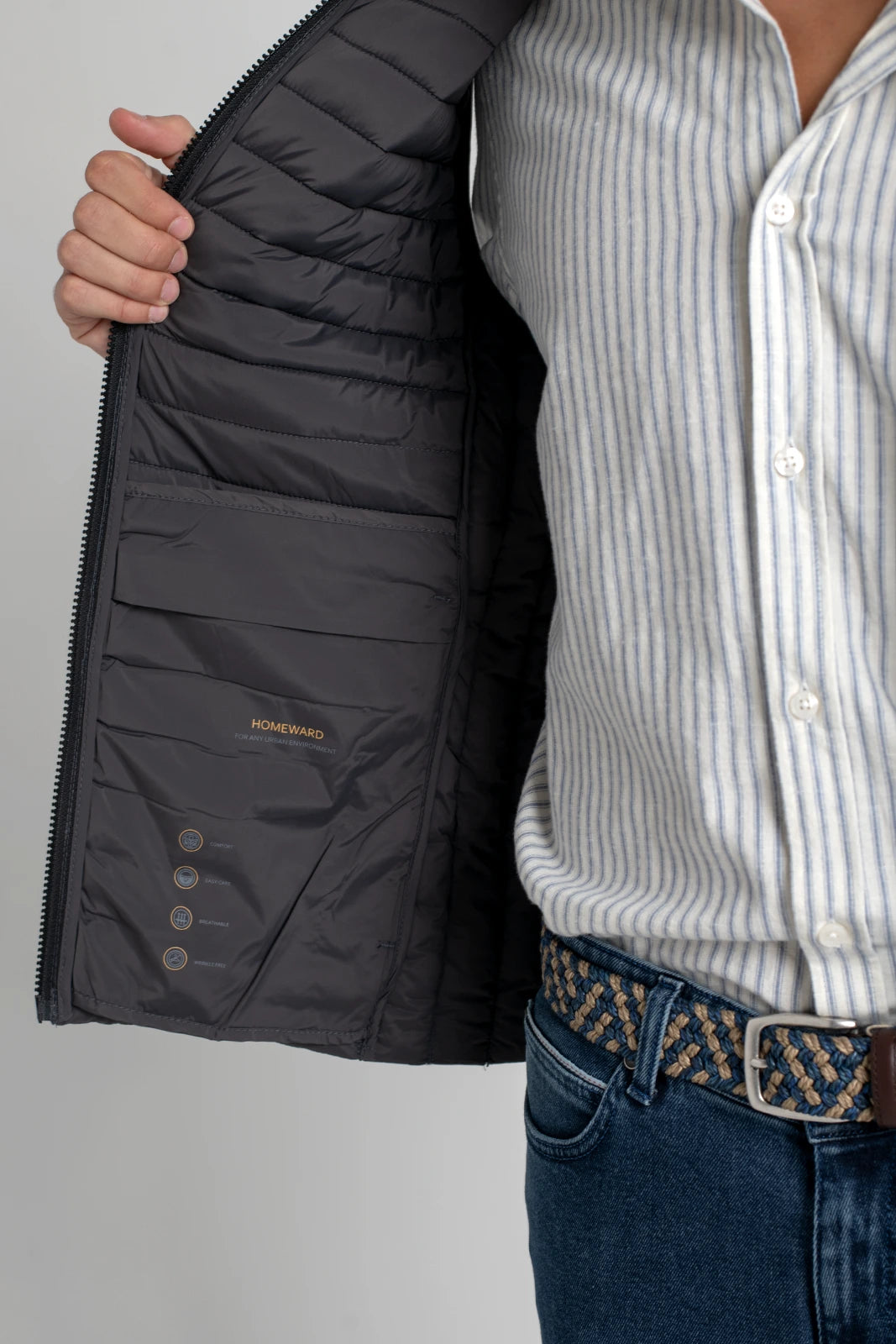 CHALECO ACOLCHADO GRIS HOMEWARD