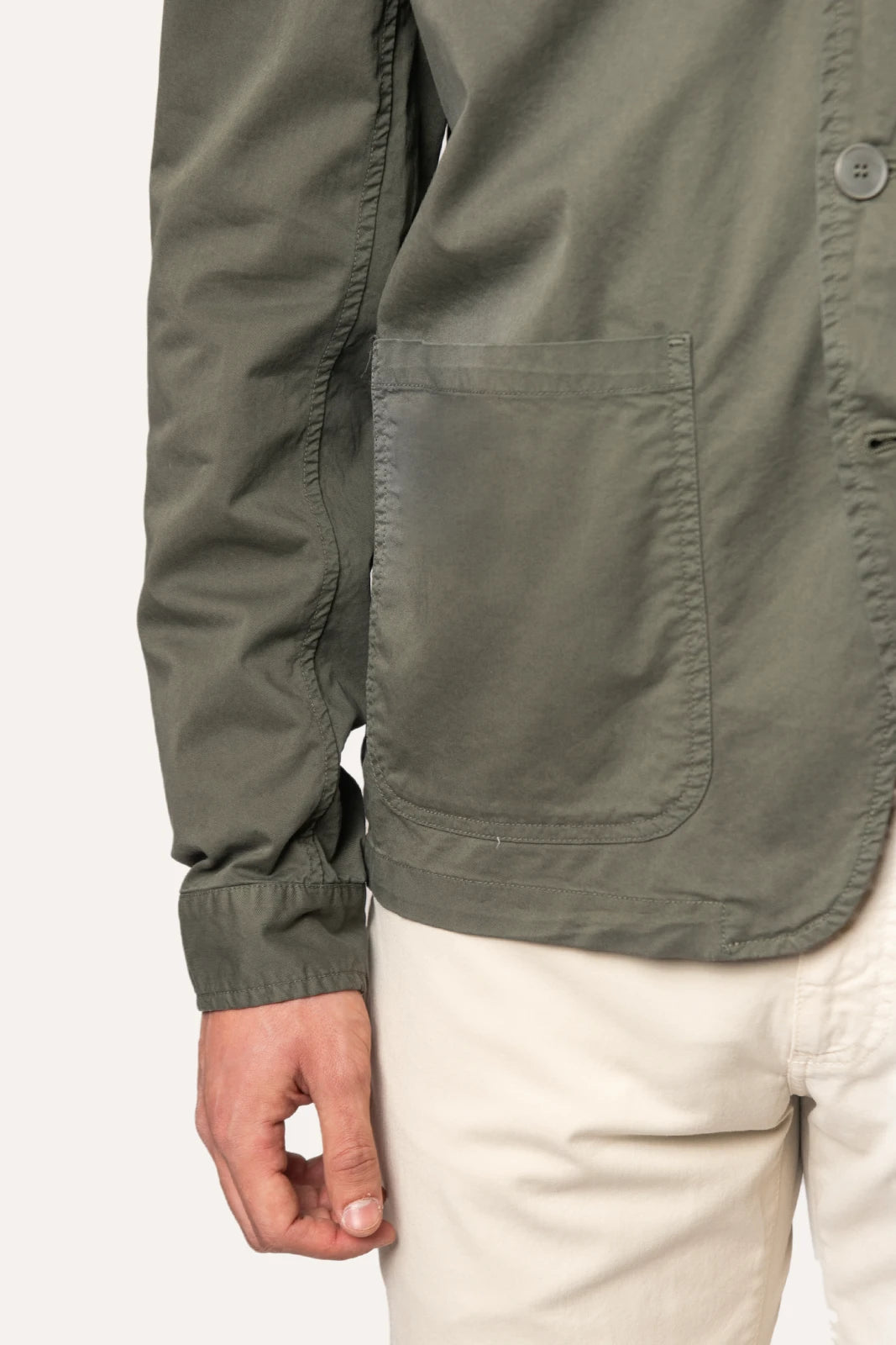 CHAQUETA LIGERA VERDE OSCURO