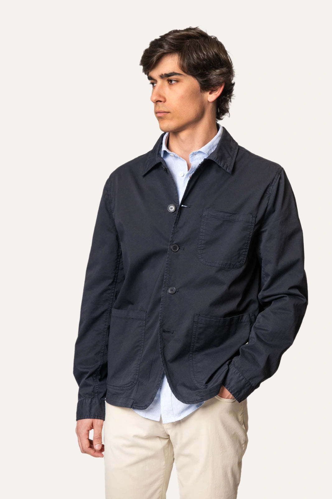CHAQUETA LIGERA AZUL MARINO