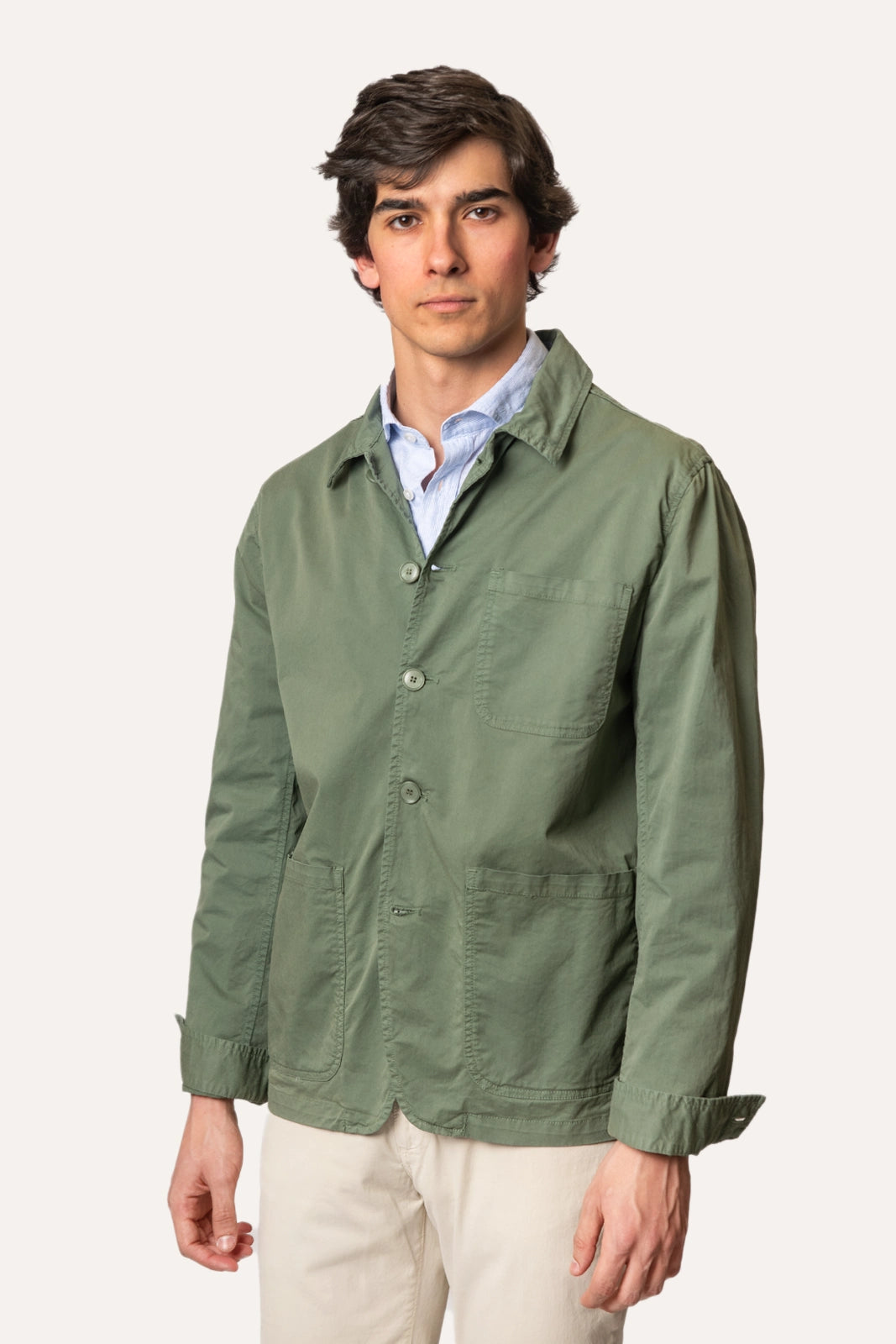 CHAQUETA LIGERA VERDE OLIVA