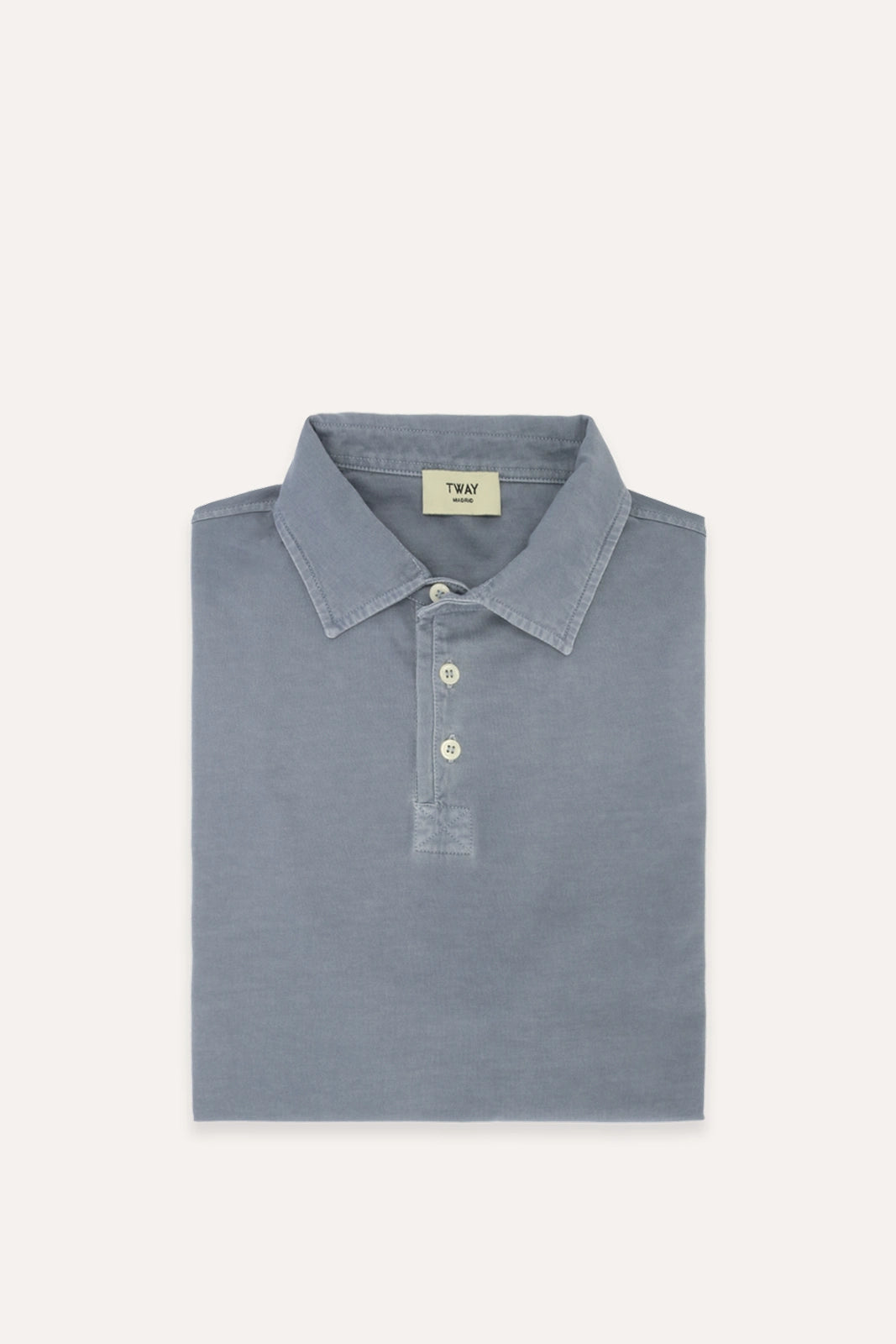 POLO MANGA CORTA JERSEY GRIS