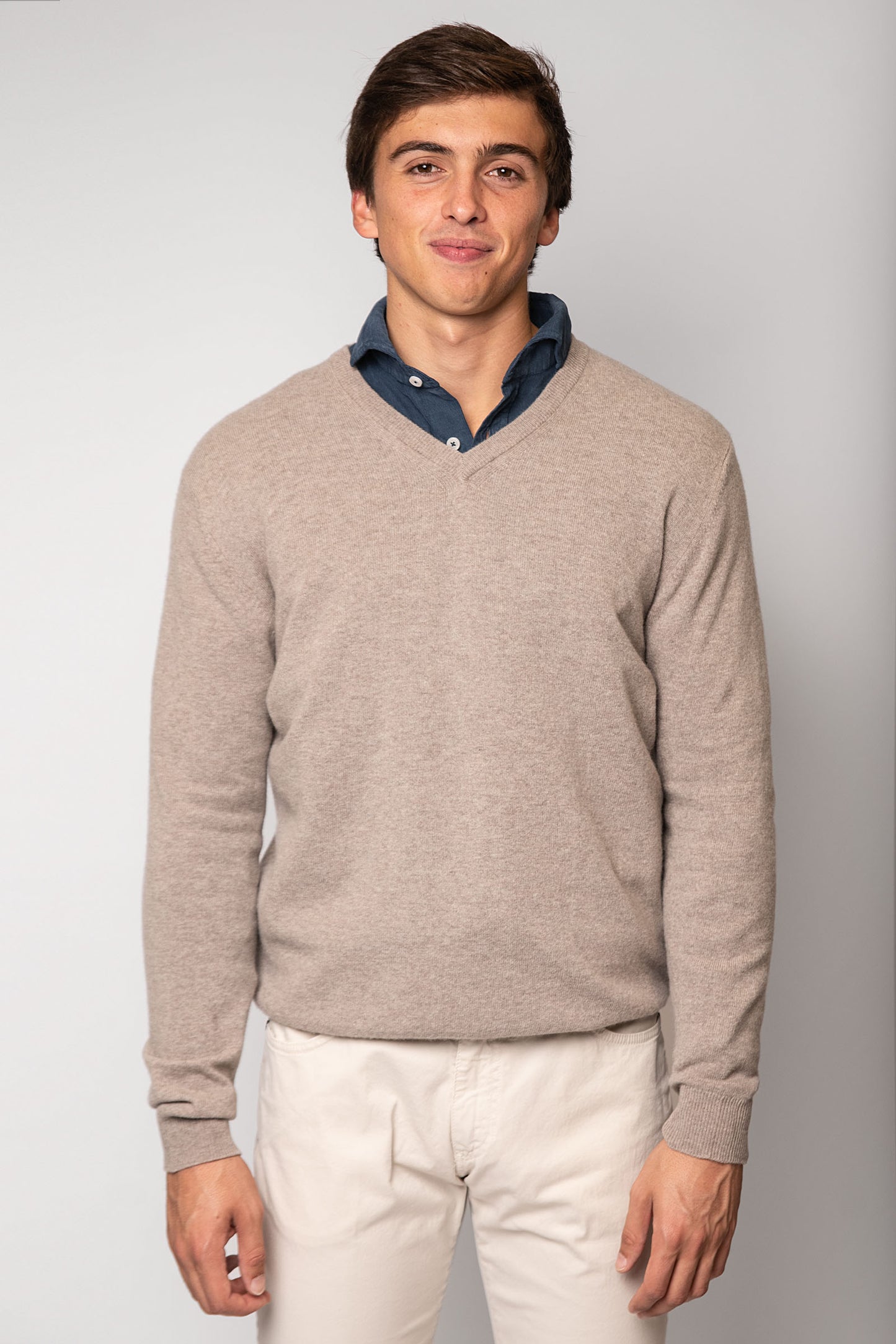 JERSEY CUELLO PICO BEIGE