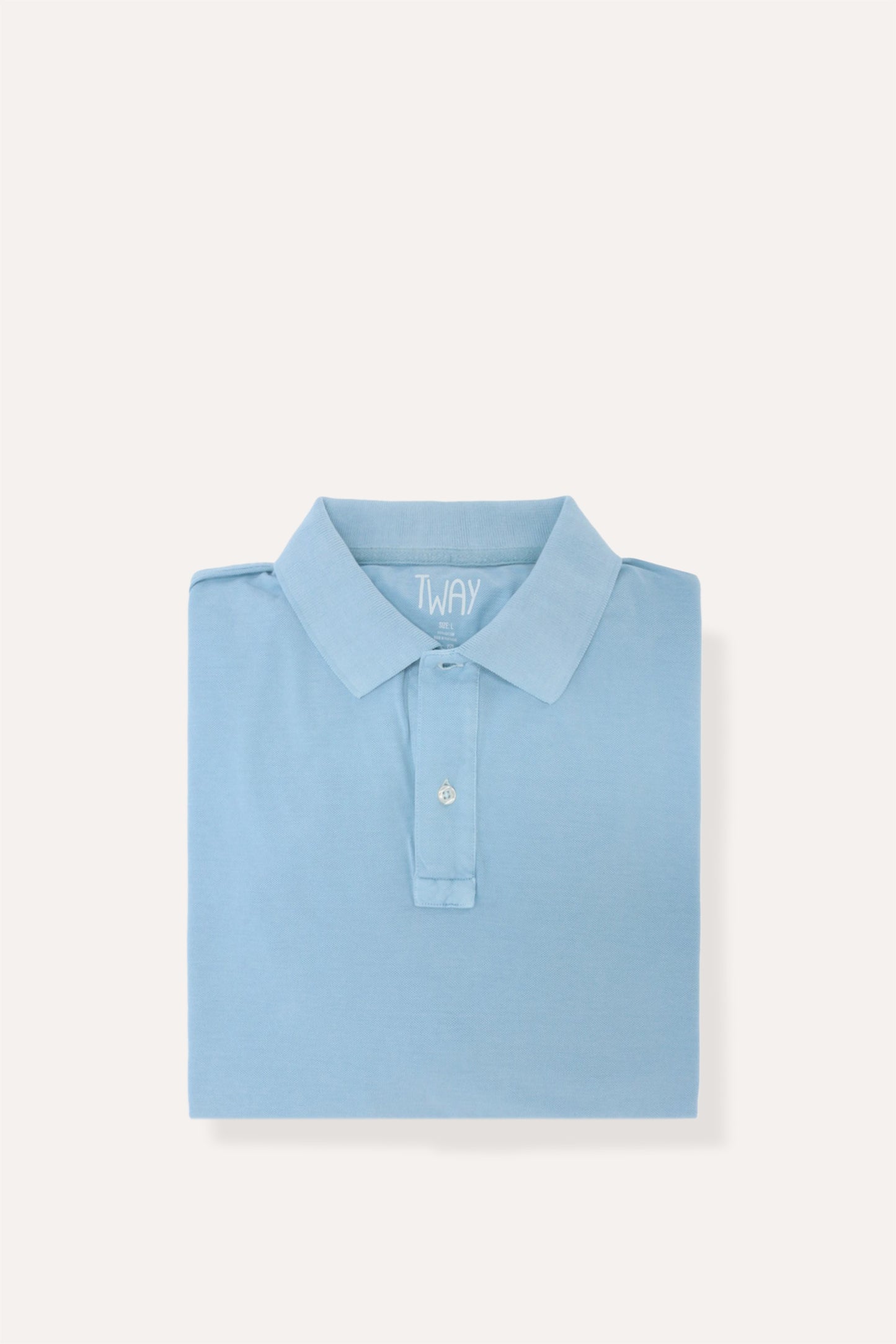 Polo Piqué Azul Claro Tway