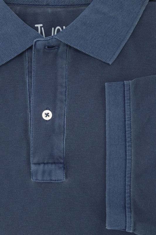 POLO PIQUÉ AZUL MARINO MANGA CORTA