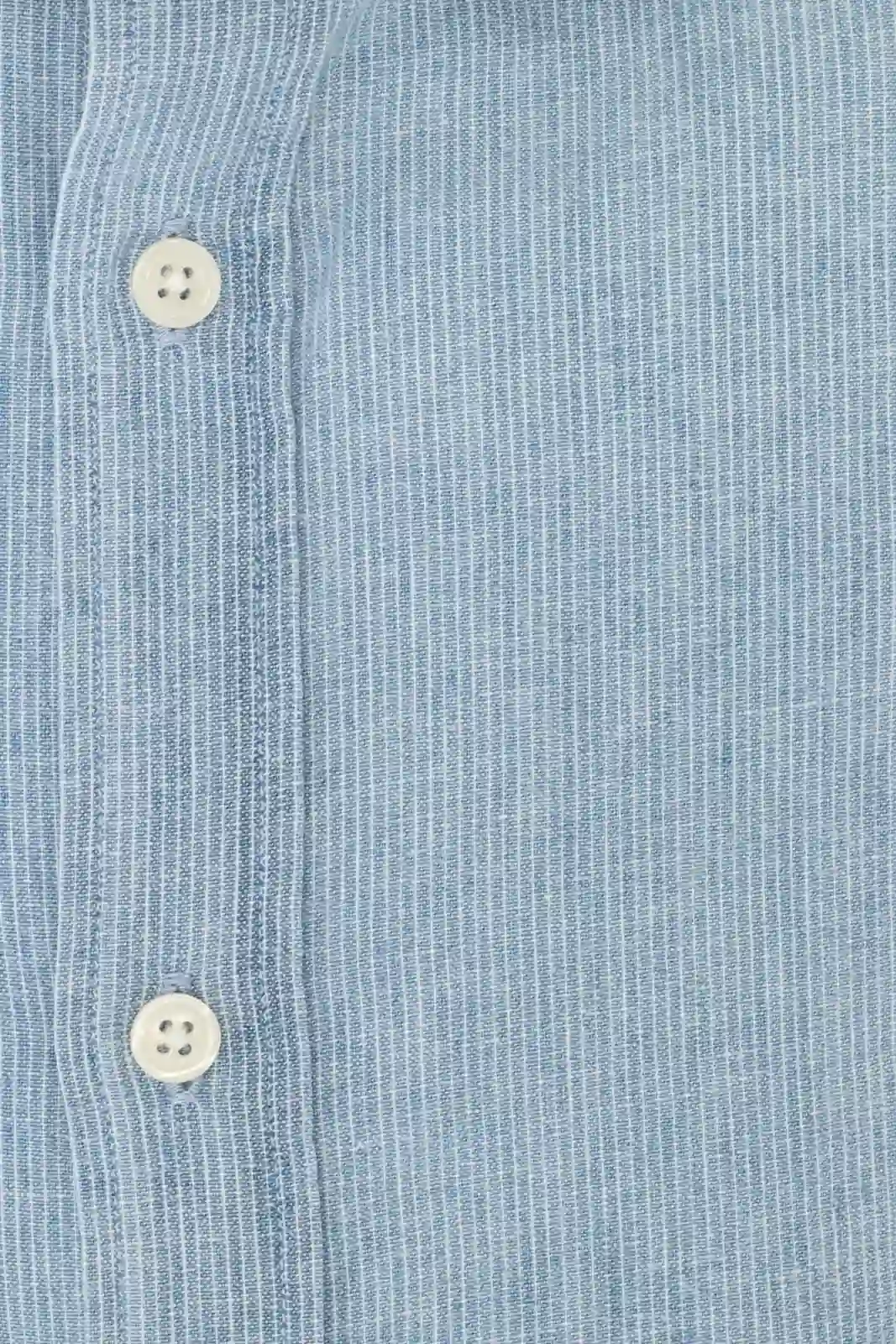 CAMISA AZUL LINO CON RAYA BLANCA