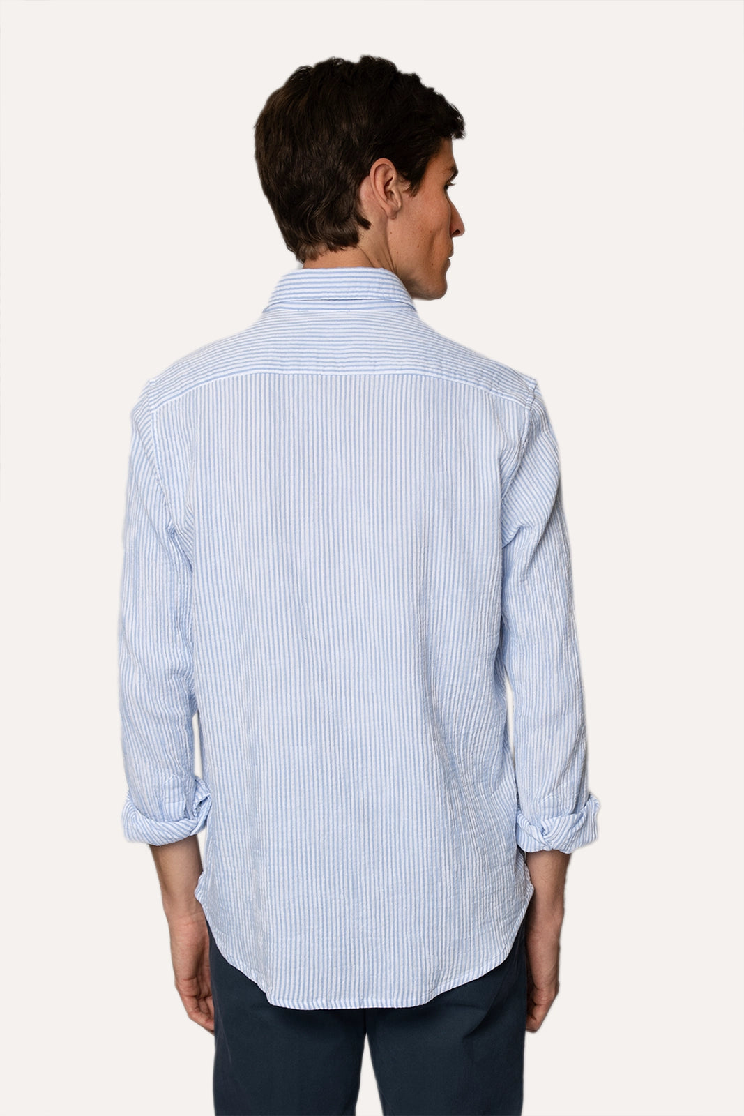 CAMISA DE RAYAS AZULES