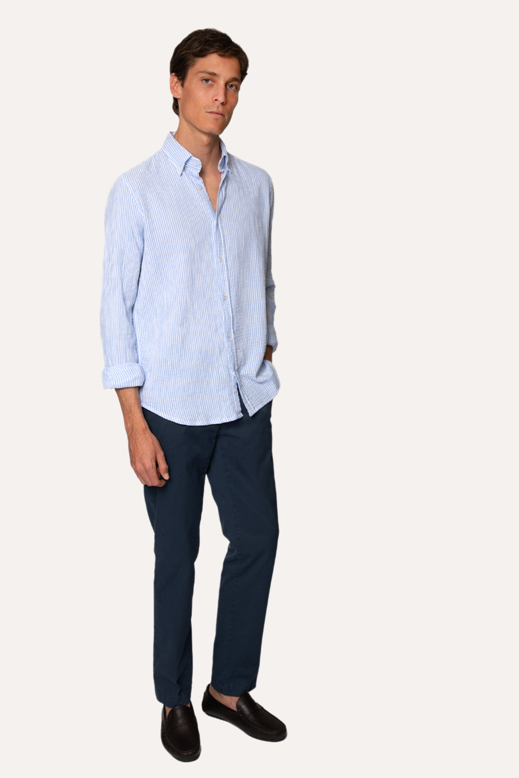 CAMISA DE RAYAS AZULES