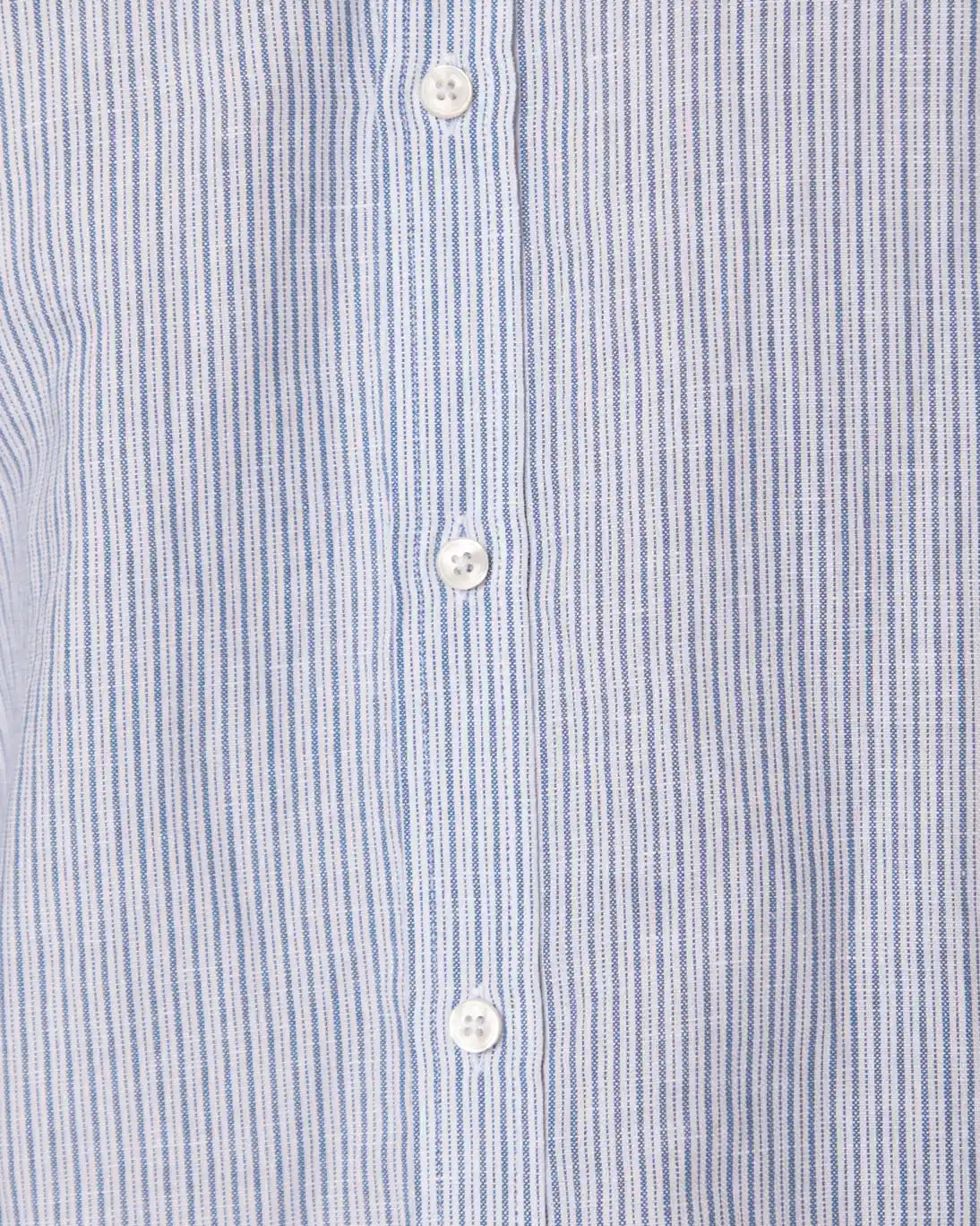 CAMISA DE LINO CON RAYAS AZULES