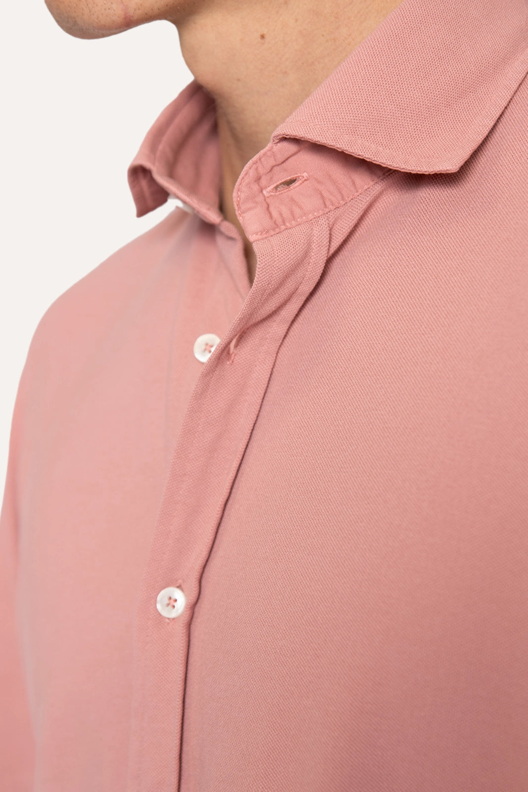 CAMISA DE PIQUÉ ROSA
