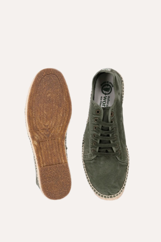 ALPARGATAS VERDES DE CORDONES