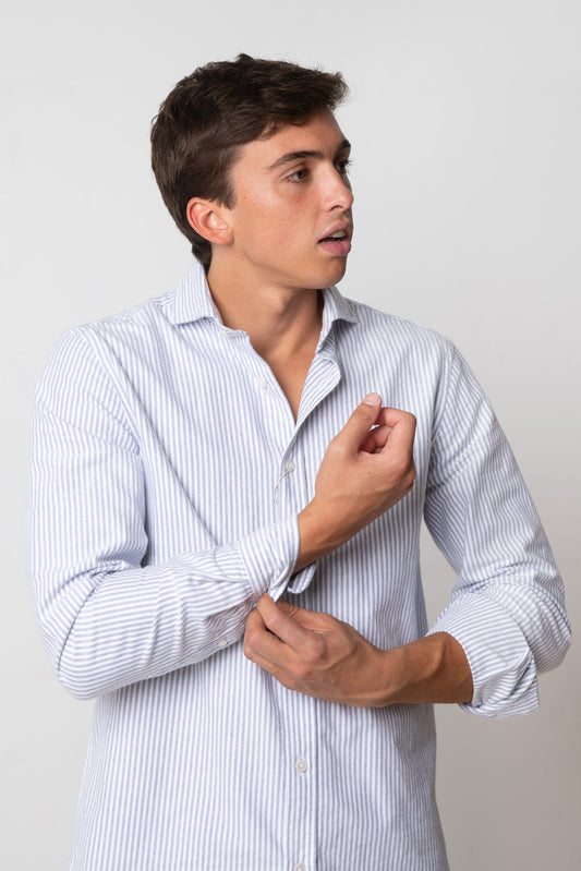 CAMISA DE RAYAS AZULES