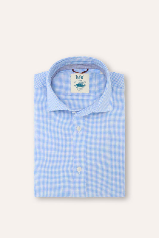Camisa cuadros azul Tway 