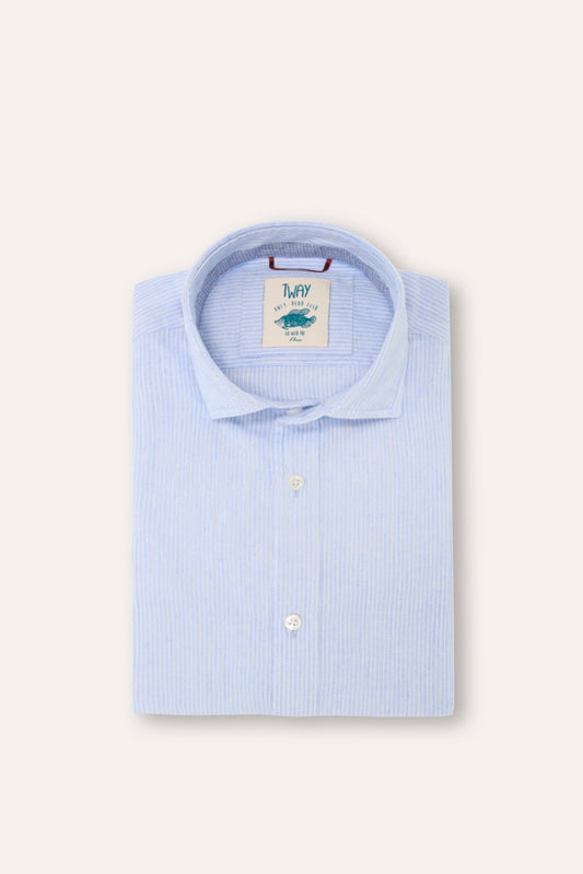 Camisa Rayas Azul Tway