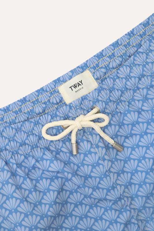 TRAJE DE BAÑO CONCHAS AZUL