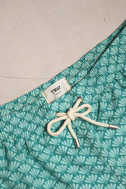 TRAJE DE BAÑO CONCHAS VERDE