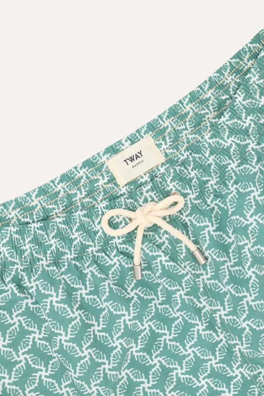 TRAJE DE BAÑO ÉTNICO VERDE
