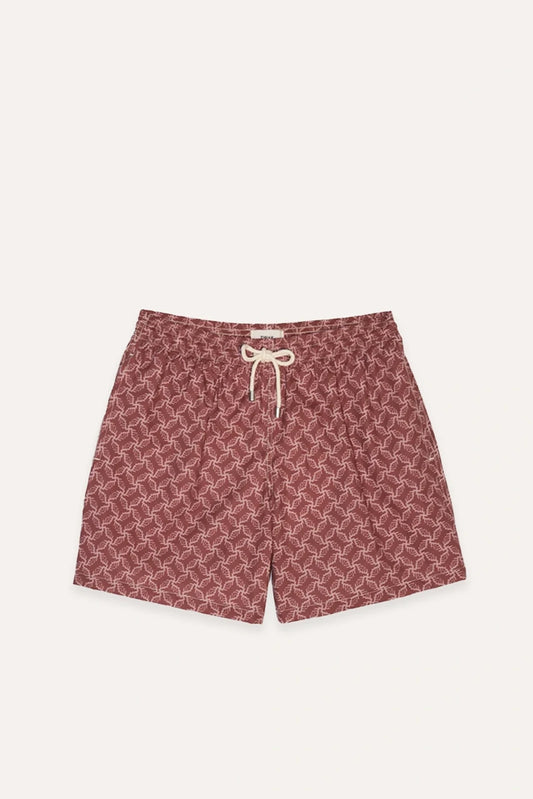TRAJE DE BAÑO ÉTNICO GRANATE