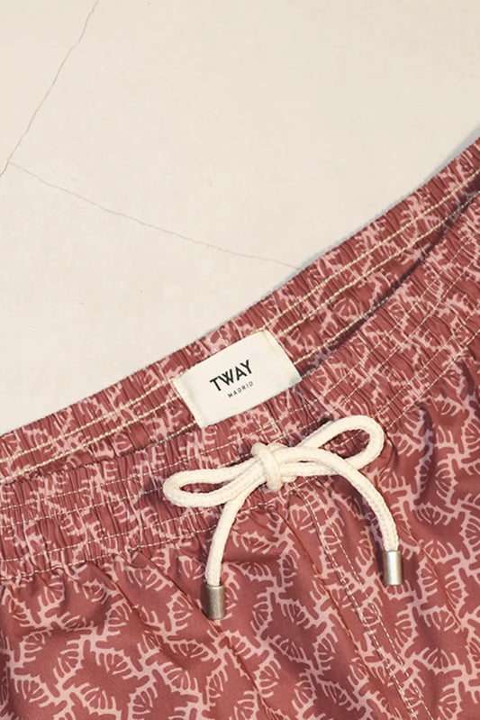 TRAJE DE BAÑO ÉTNICO GRANATE