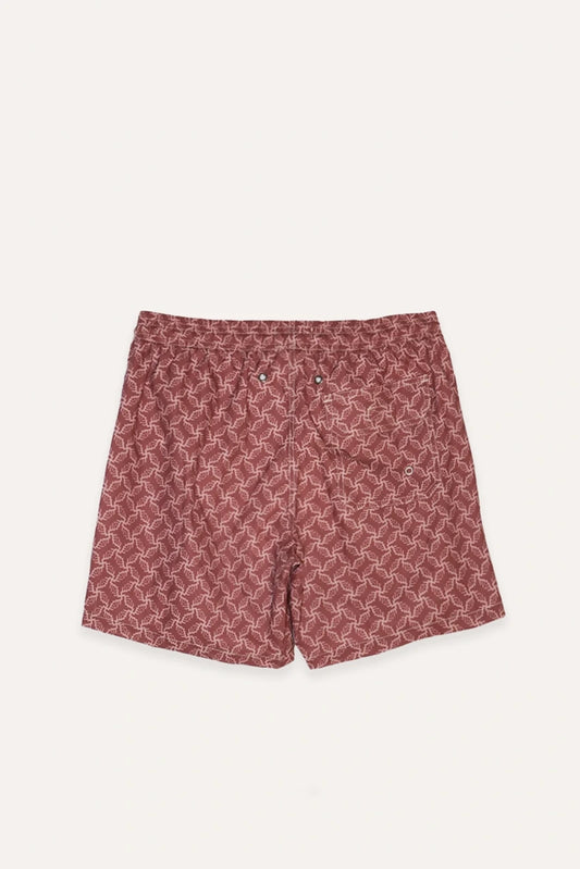TRAJE DE BAÑO ÉTNICO GRANATE