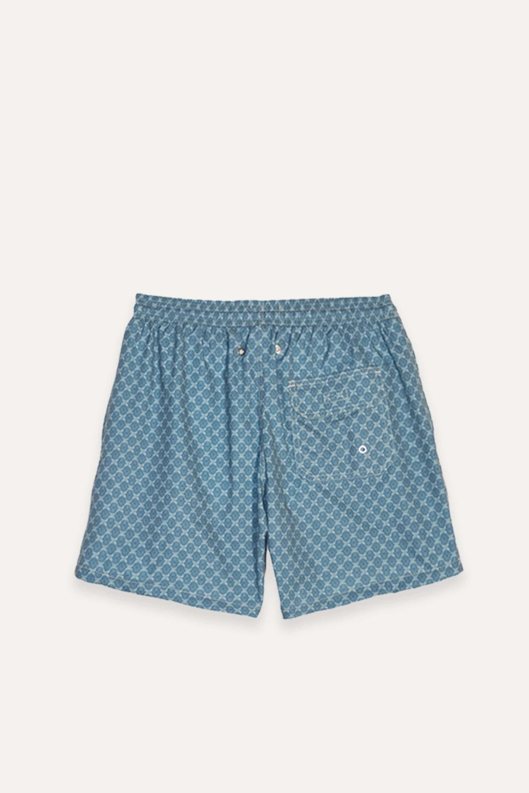 TRAJE DE BAÑO GEOMÉTRICO AZUL