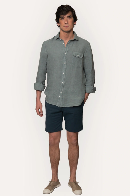 BERMUDAS CHINO AZULES