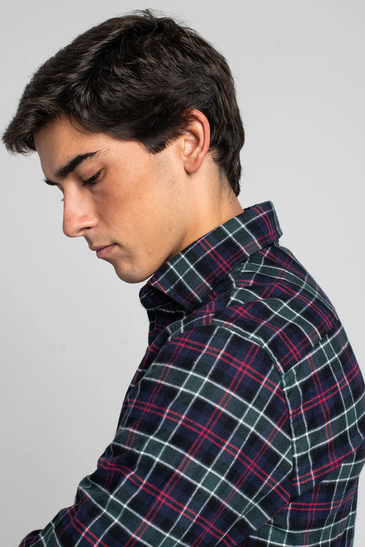 CAMISA ESCOCESA AZUL