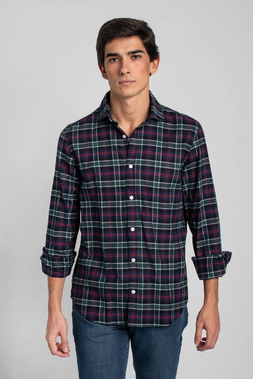 CAMISA ESCOCESA AZUL