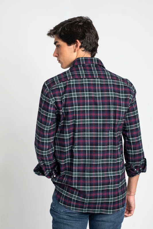 CAMISA ESCOCESA AZUL