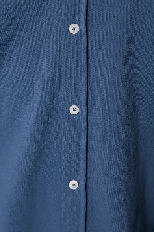 CAMISA PIQUÉ AZUL