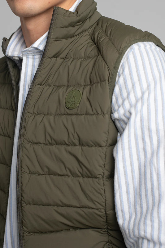 CHALECO DE PLUMAS VERDE JOTT