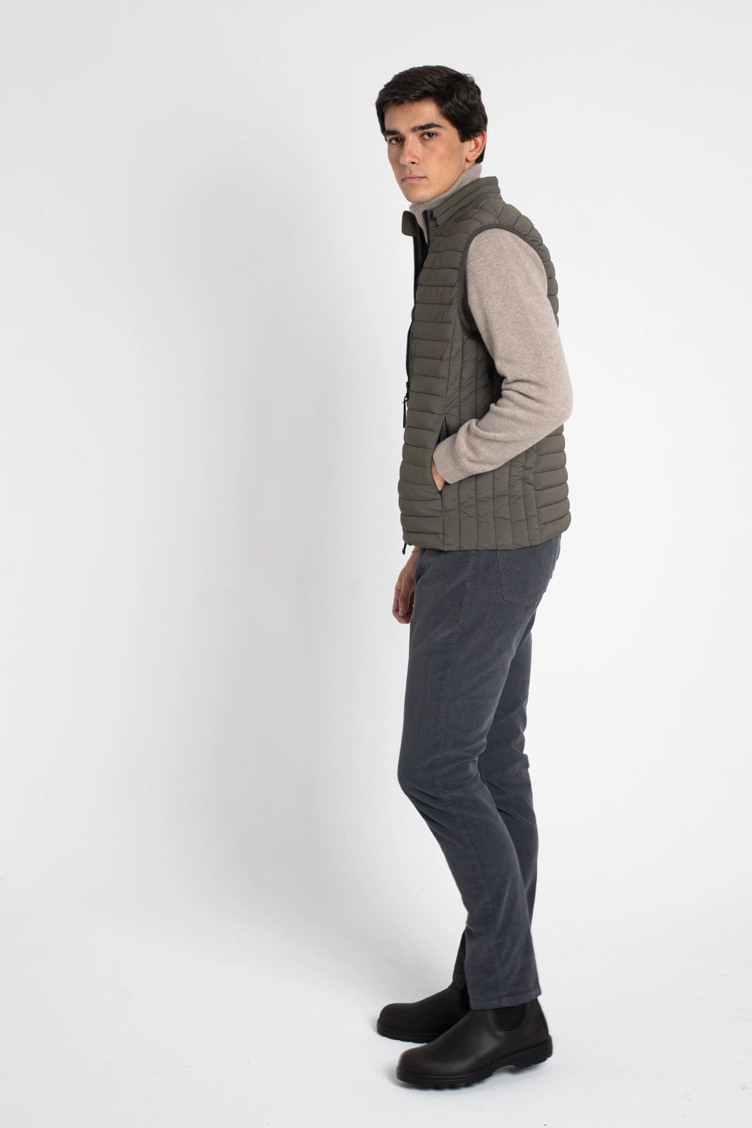 CHALECO ACOLCHADO VERDE OLIVA HOMEWARD