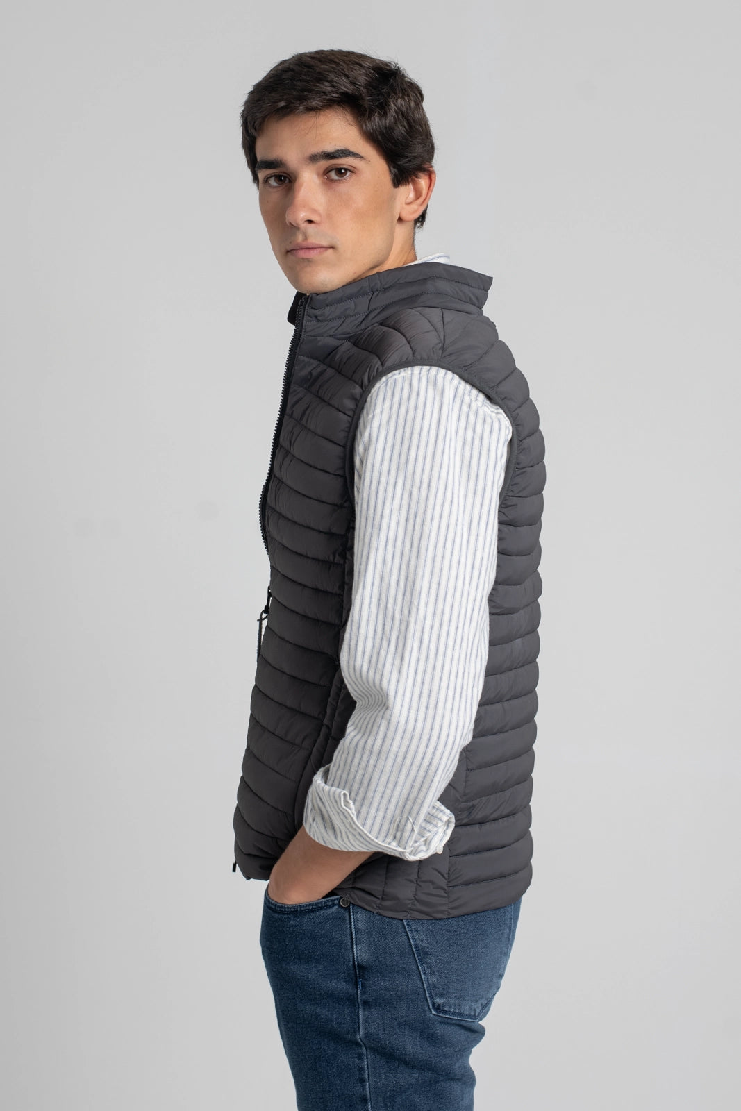 CHALECO ACOLCHADO GRIS HOMEWARD