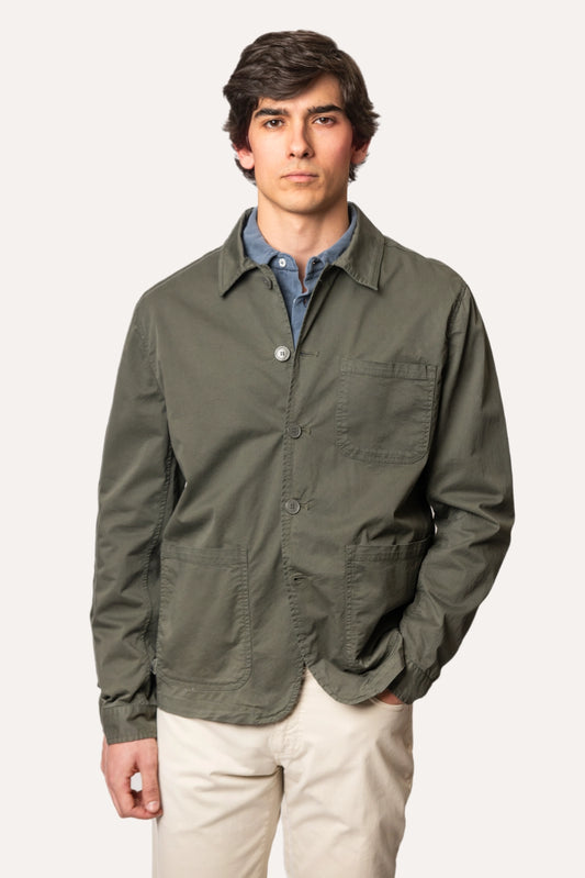 CHAQUETA LIGERA VERDE OSCURO