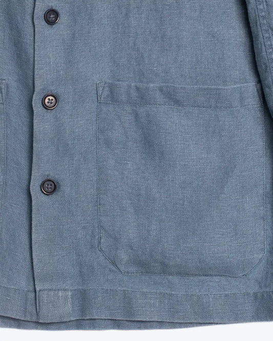 SOBRECAMISA LORENZO LINO AZUL CLARO