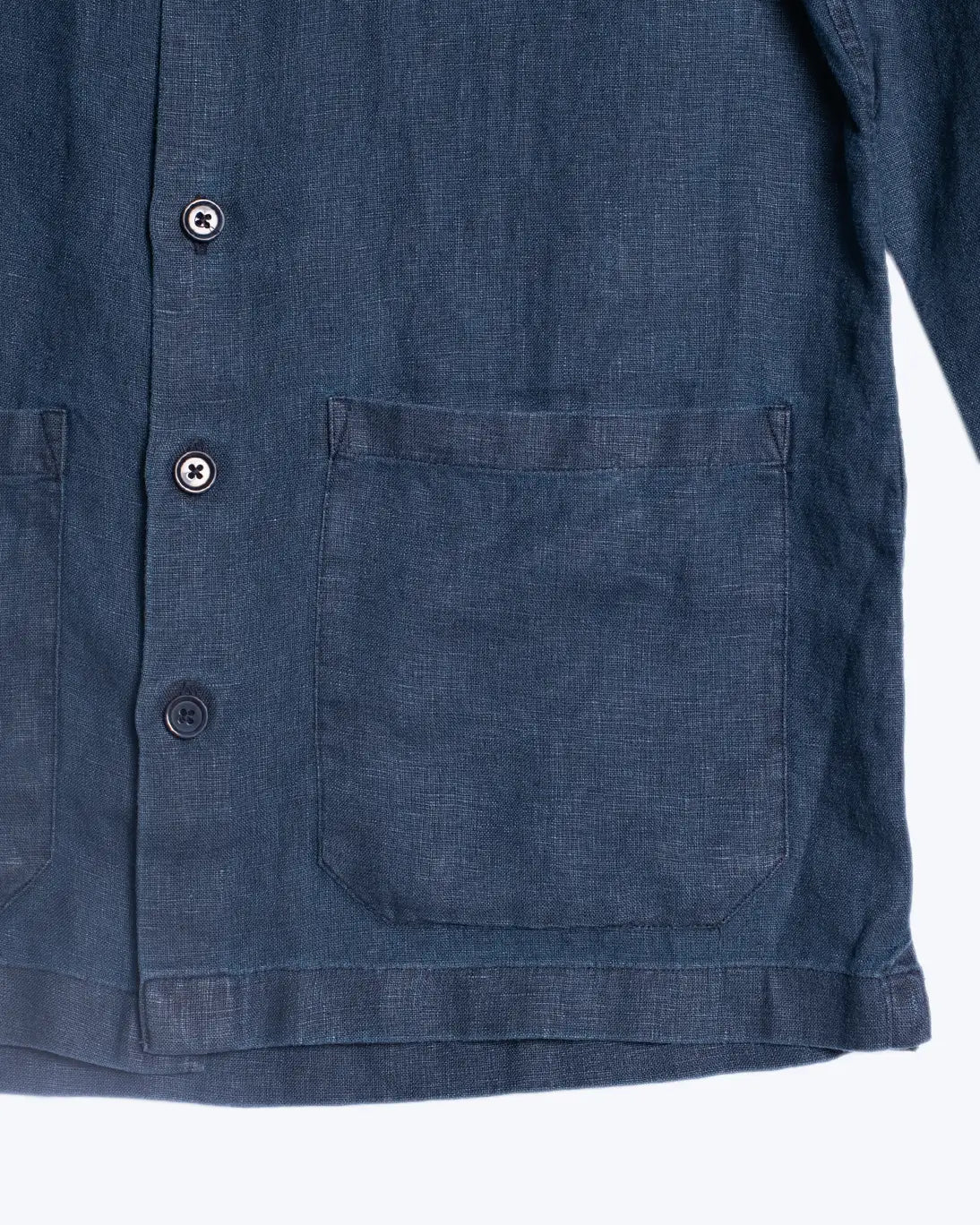SOBRECAMISA LORENZO LINO AZUL