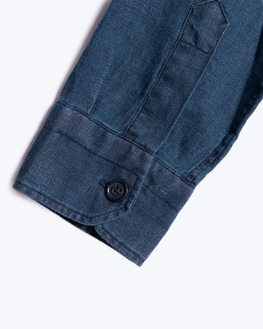SOBRECAMISA LORENZO LINO AZUL